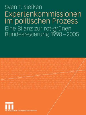 cover image of Expertenkommissionen im politischen Prozess